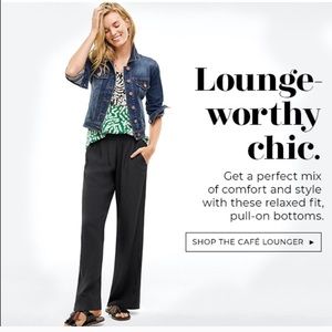 NWOT CAbi Cafe Lounger Spring 2020 Pant